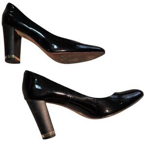 SOLA Patent Leather Heels with Gold Detail – Size 9